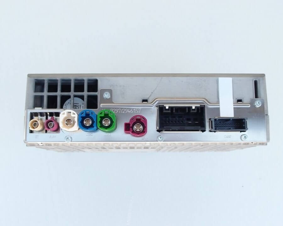 MGU headunit Virginizing and programming – back view showing connection ports